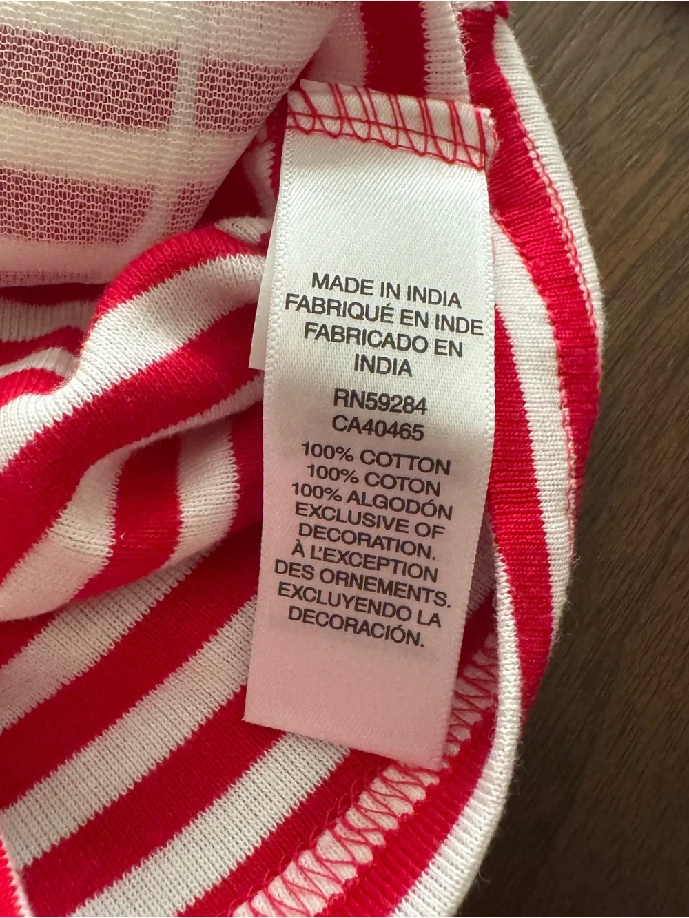 The Children’s Place Red & White Striped Santa Holiday Pajama Set NWT